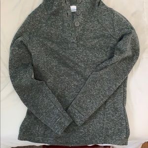 Grey pullover with buttons